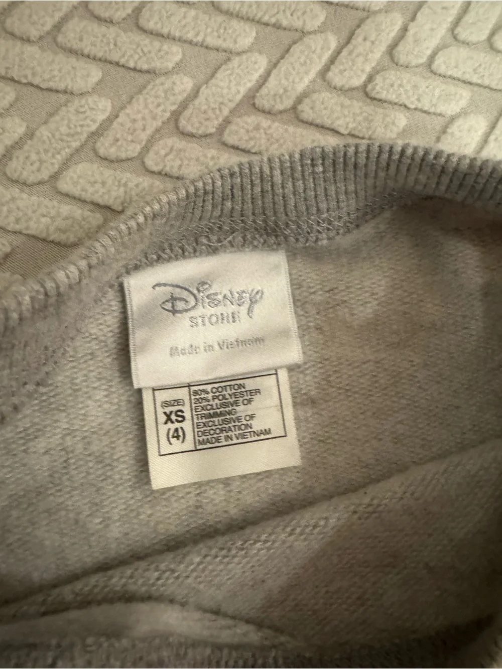 Disney Store Mickey and Pluto gray Christmas candy cane sweatshirt size xs (4)